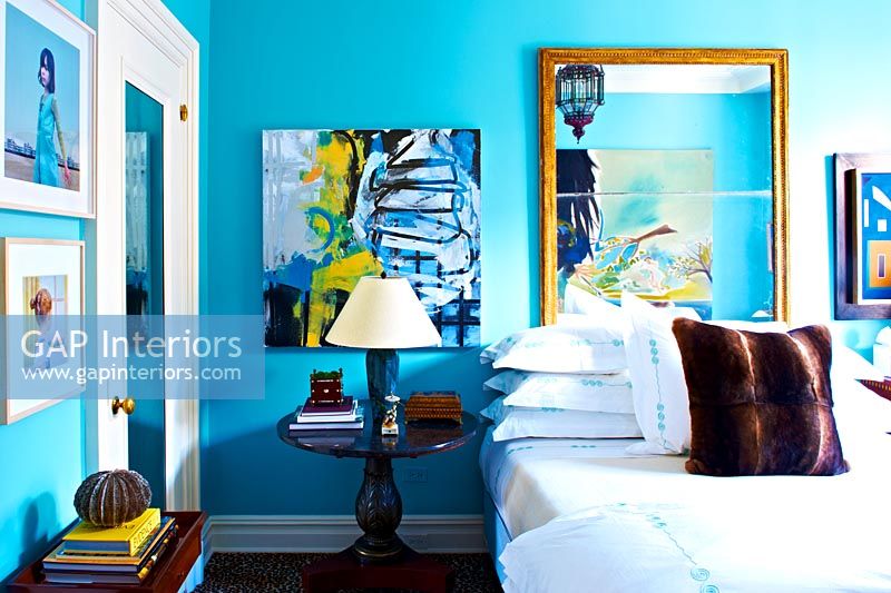 Turquoise bedroom