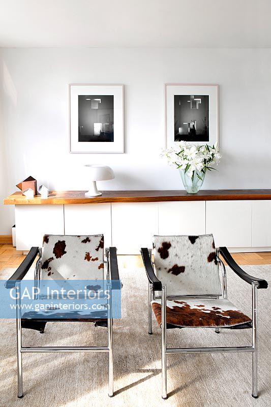 Cowhide chairs