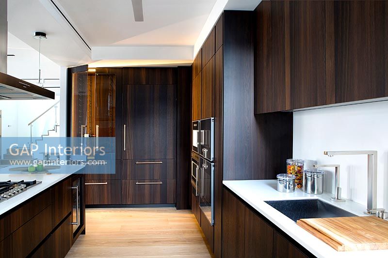 Modern wooden kitchen