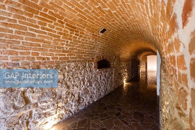 Corridor in cellar
