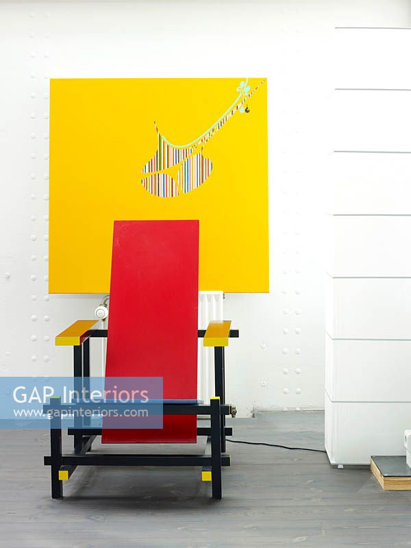Colourful designer chair