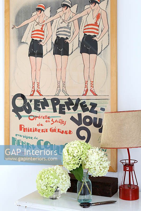 Vintage poster and accessories
