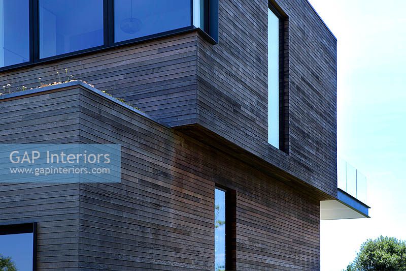 Contemporary timber clad walls
