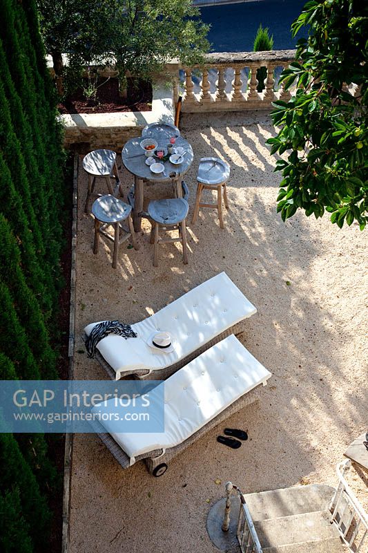 Patio from above