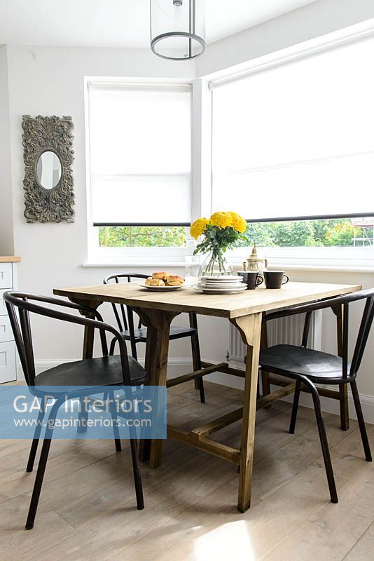 Wooden dining table