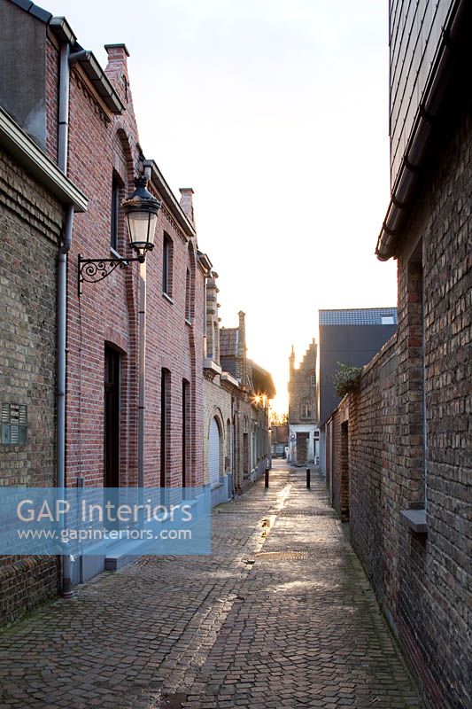 Cobbled street, Belgium