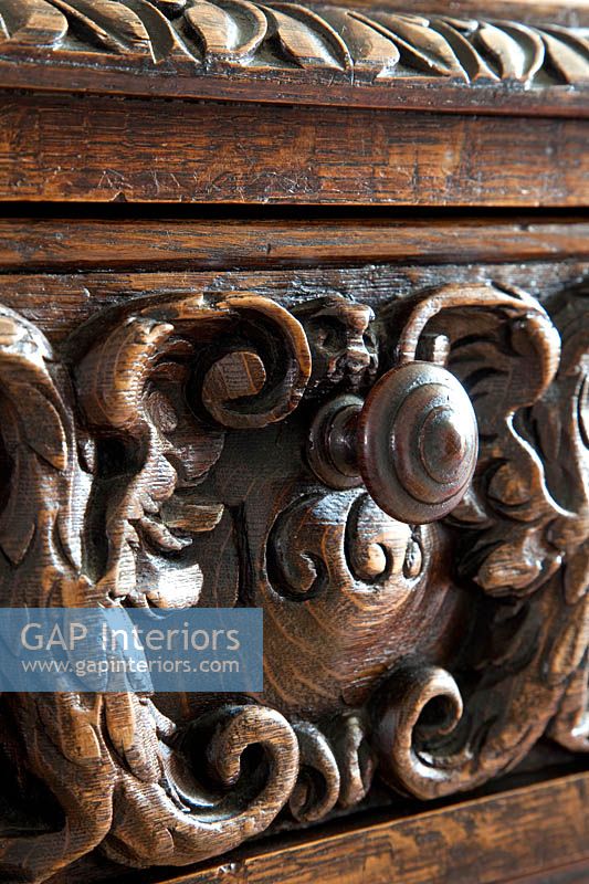 Ornate wooden cabinet