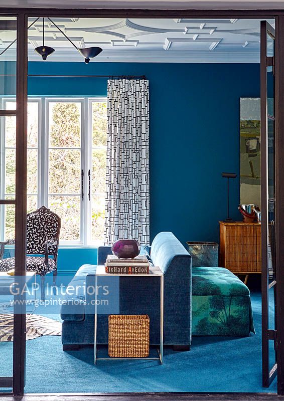 Blue living room