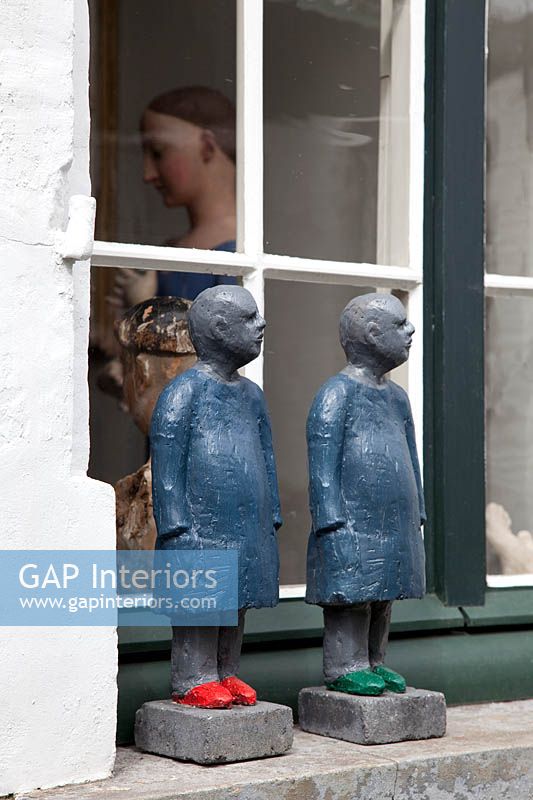 Sculpture on windowsill
