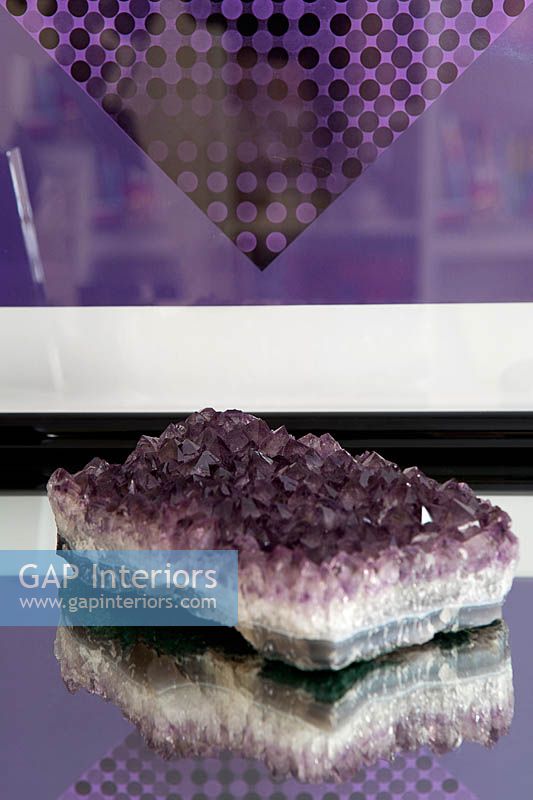 Purple mineral stone 