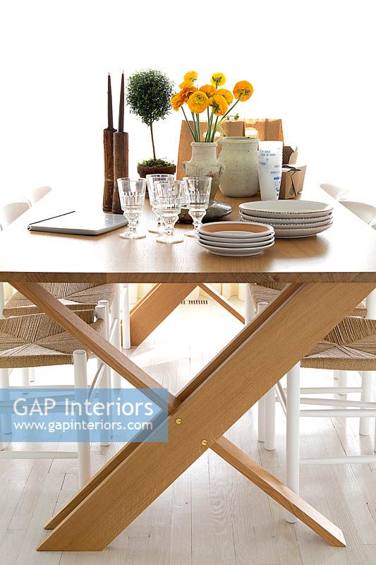 Wooden dining table 