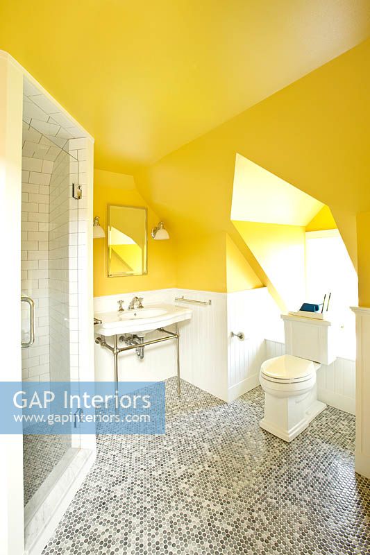 Yellow bathroom