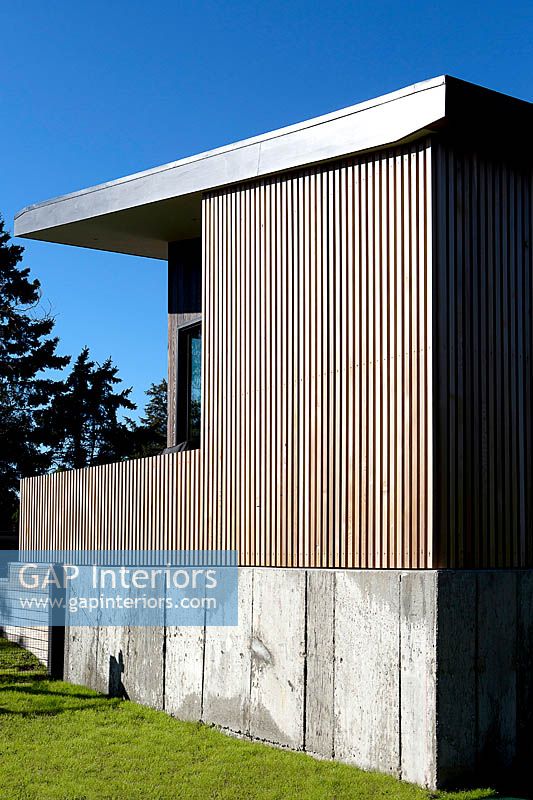 Timber clad wall