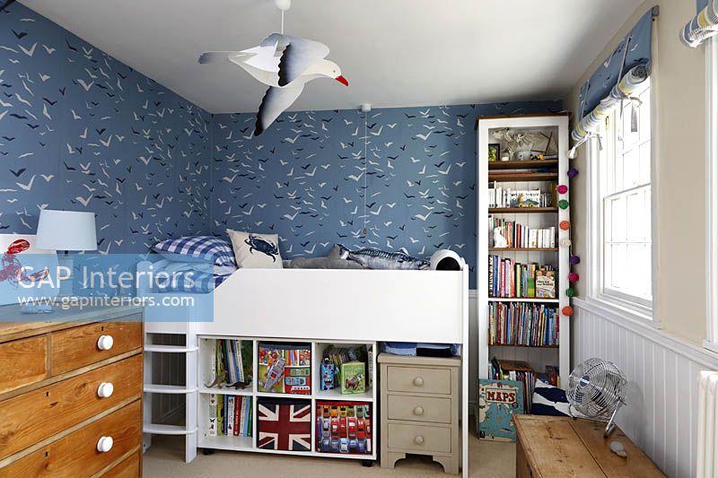 Childs bed with storage underneath