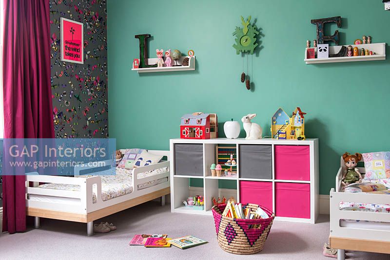 Colourful childs bedroom