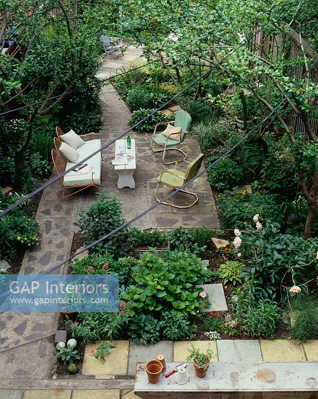 Garden viewed from above