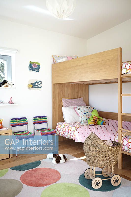 Childs bedroom with bunk beds