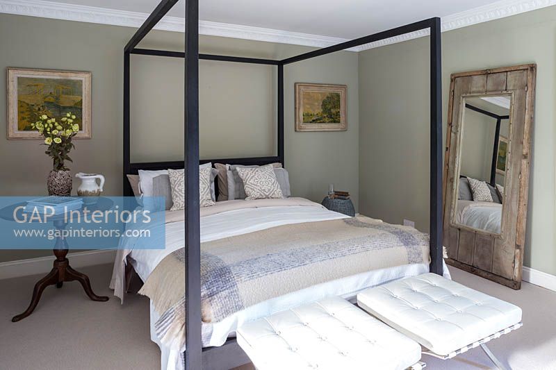 Modern four poster bed