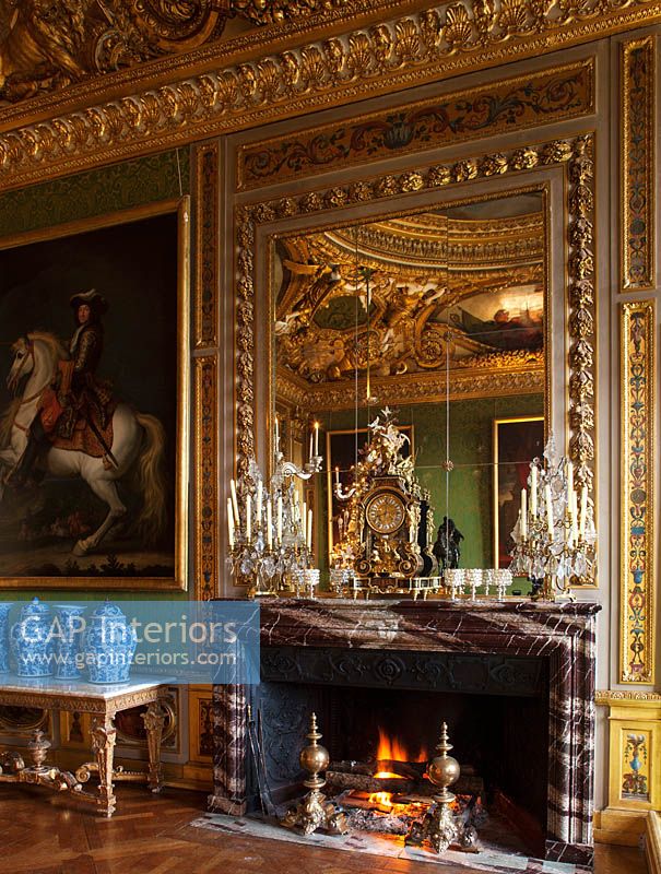Christmas decorations in the kings bedchamber, Vaux le Vicomte