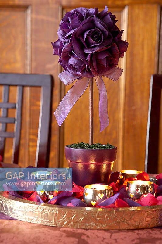 Colourful table decoration