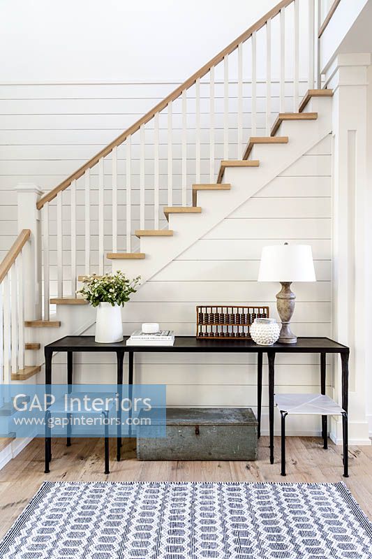 Console table in hall