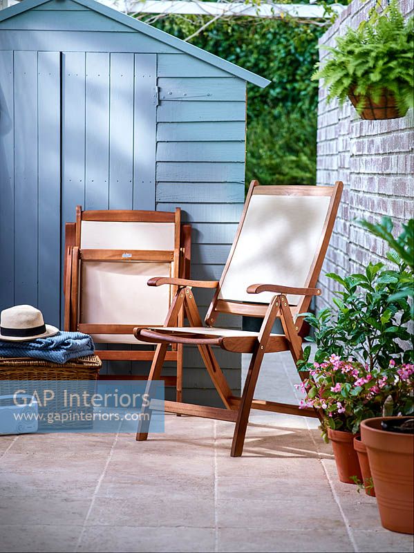 Wooden patio furniture
