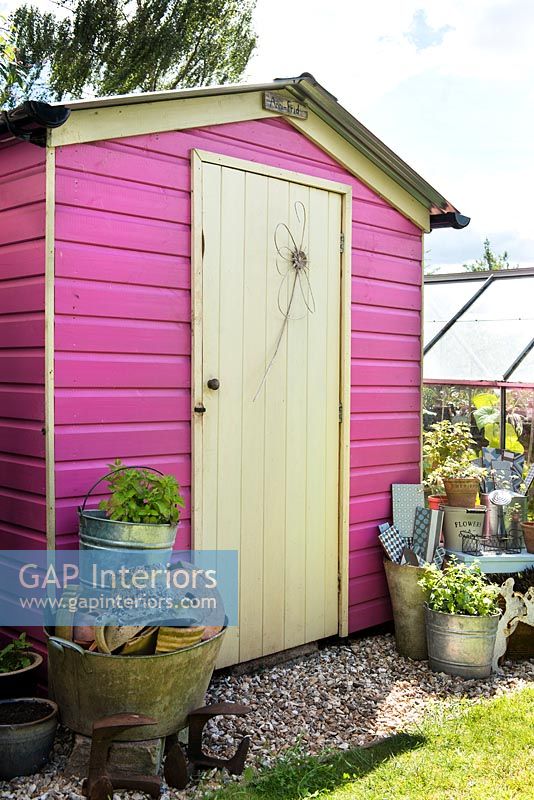 Pink shed