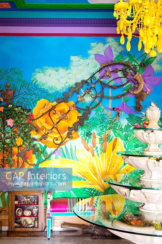 Floral mural