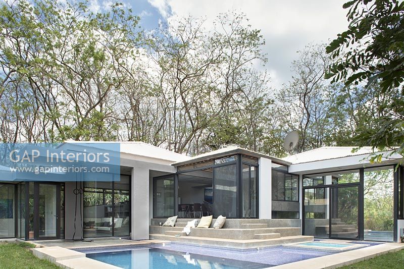 Contemporary house and pool
