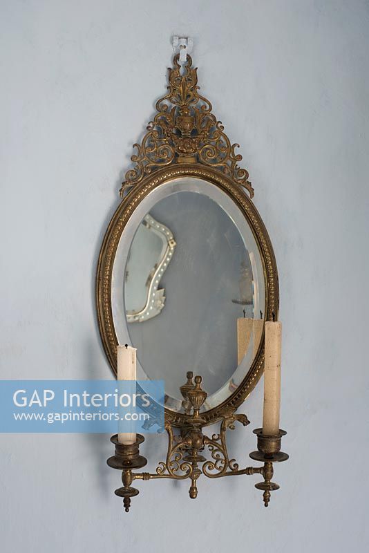 Girondelle brass mirror
