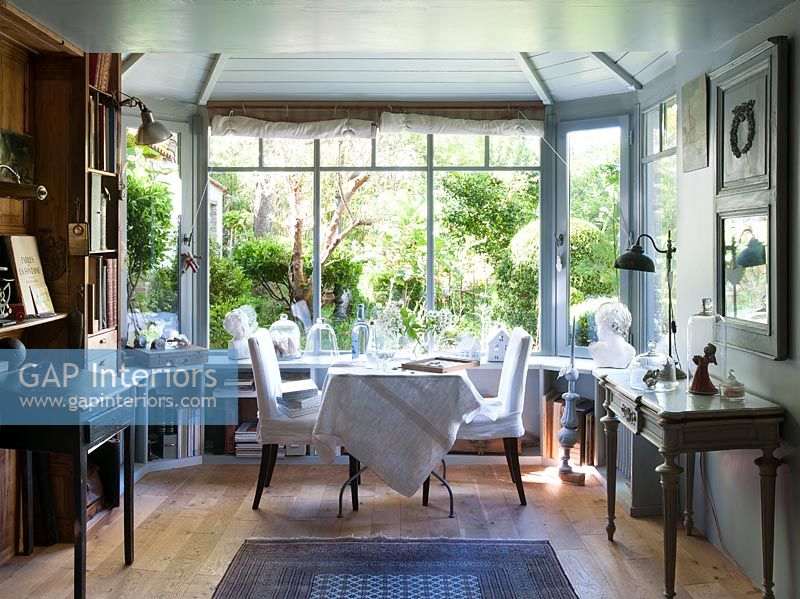 Dining area by window