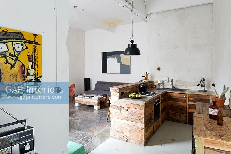 Modern kitchen in loft conversion