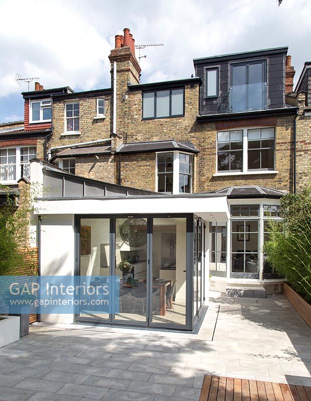 Edwardian house with contemporary extension