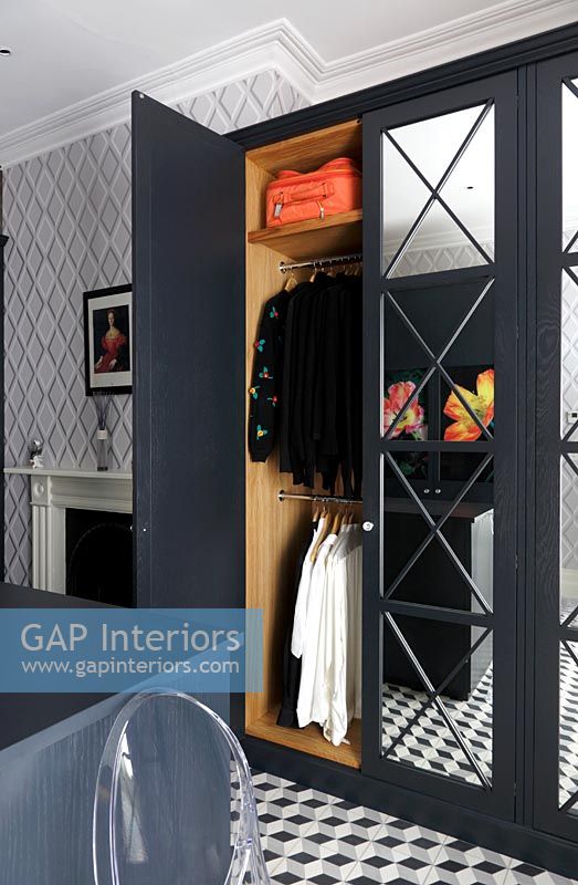 Wardrobes with mirrored doors
