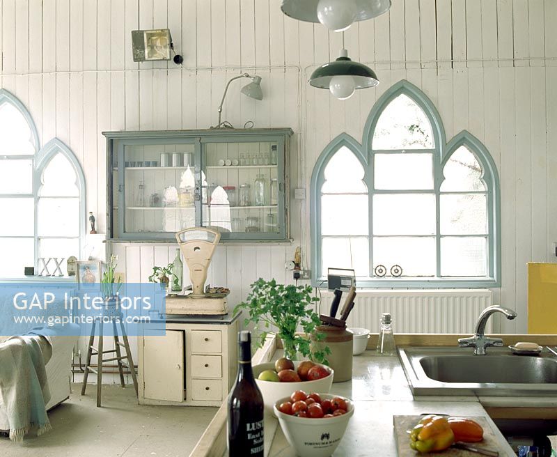 Kitchen area  in converted church
