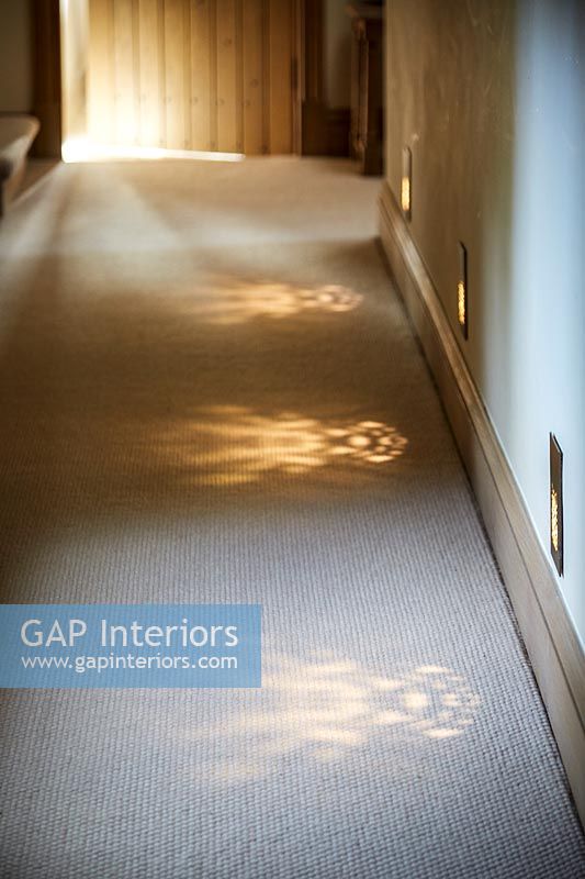 Beige carpet in corridor