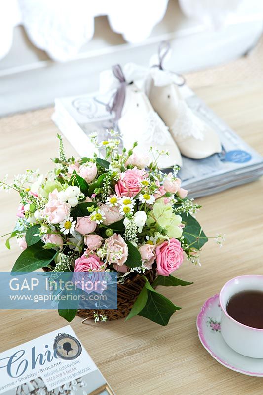 Bunch of Roses on coffee table