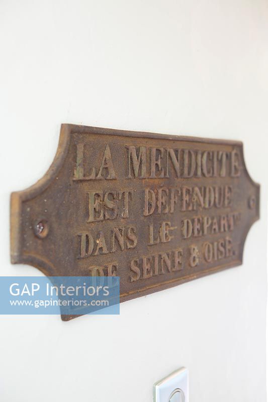 Rustic French sign