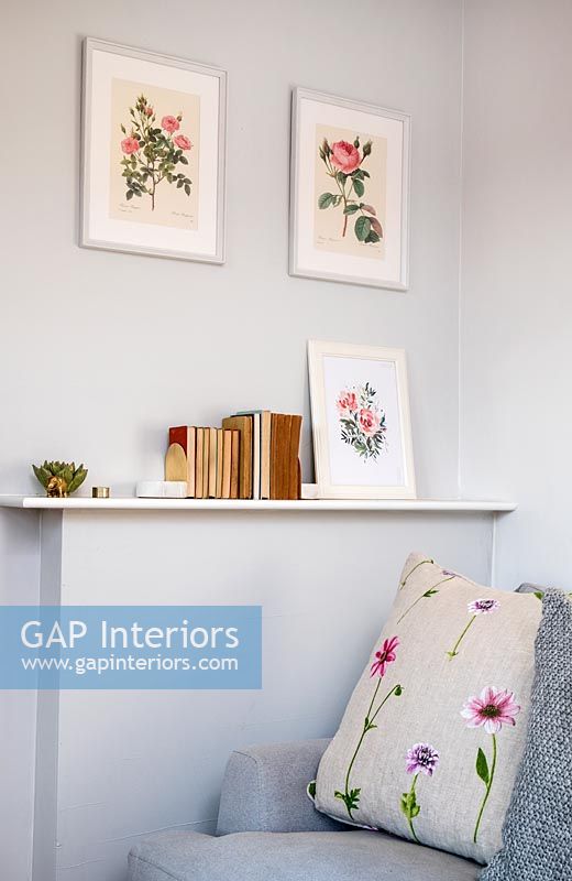 Floral paintings and soft furnishings