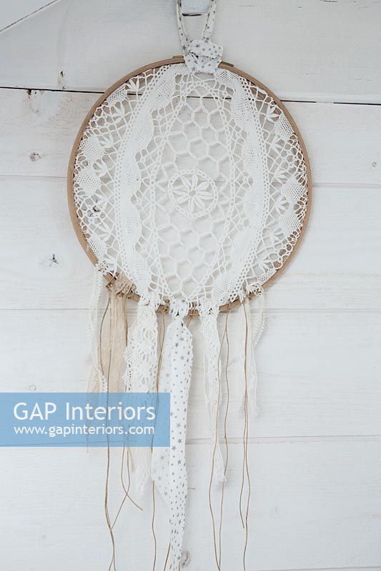 Decorative lace wall hanging