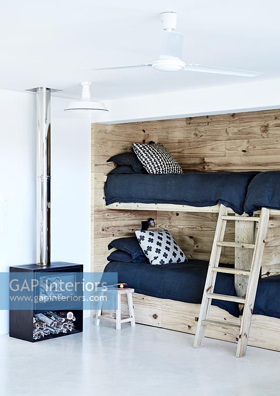 Wooden bunk beds