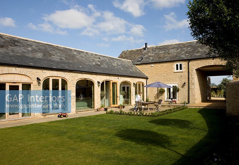 Exterior of a traditional barn conversion