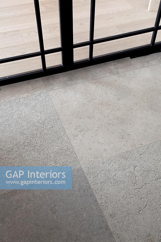 Detail of concrete floor