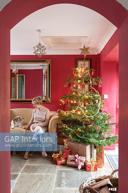Maxine and Charles Taylor Christmas home - feature portrait 