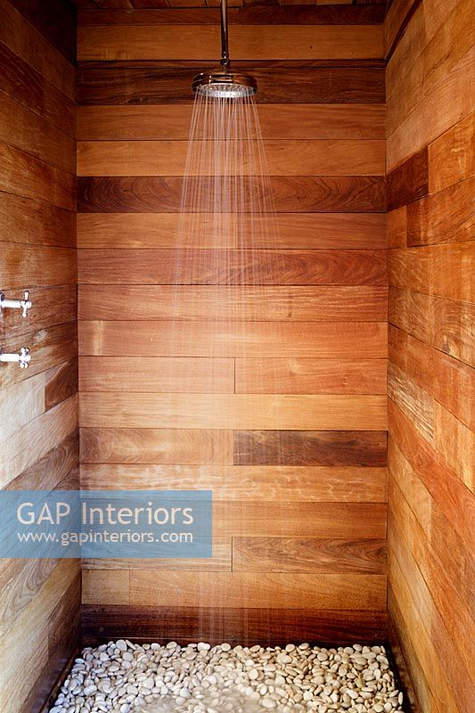 Wooden shower room 
