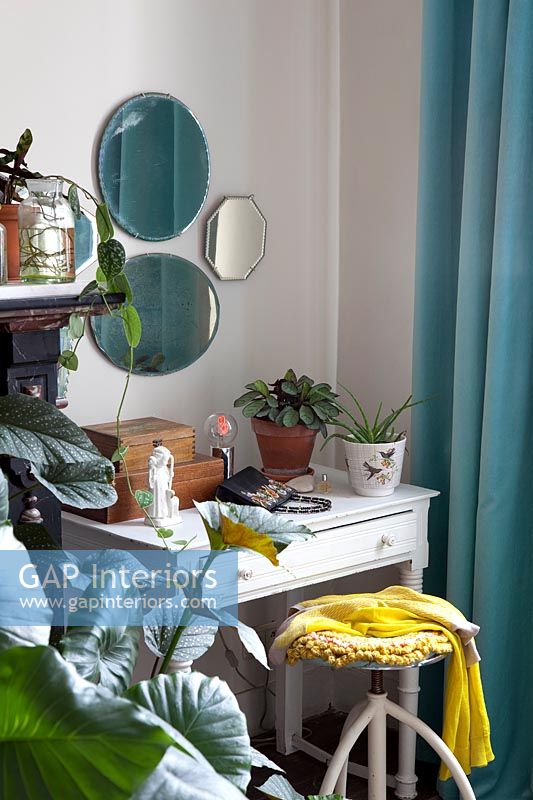Houseplants and classic dressing table 
