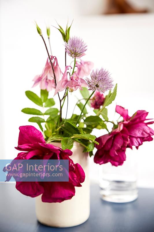 Country flowers in vase 
