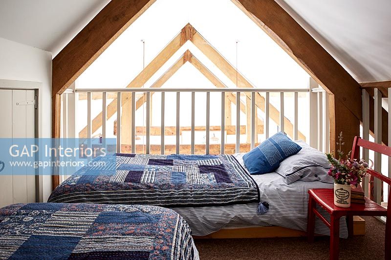 Country loft bedroom 