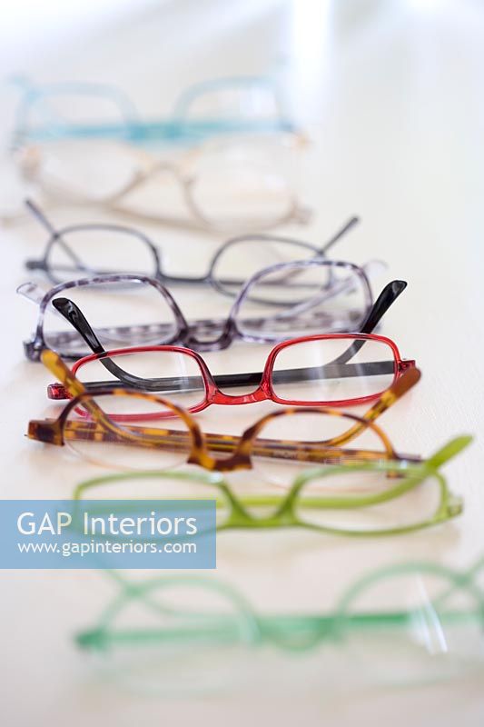 Collection of colourful spectacles 