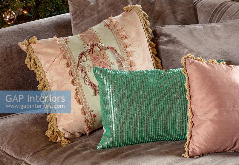 Classic pink cushions 